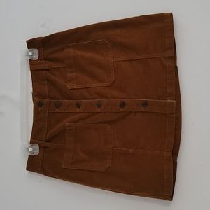 Women's Mudd High Rise Corduroy Button Skirt Size 11 (NWT)